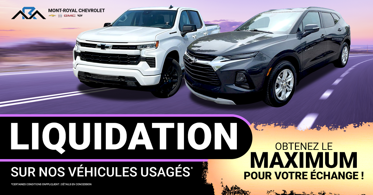 LIQUIDATION SUR NOS VÉHICULES USAGÉS !