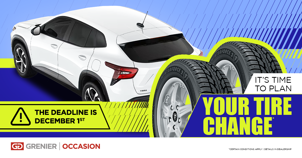 IT'S TIME TO PLAN YOUR TIRE CHANGE !