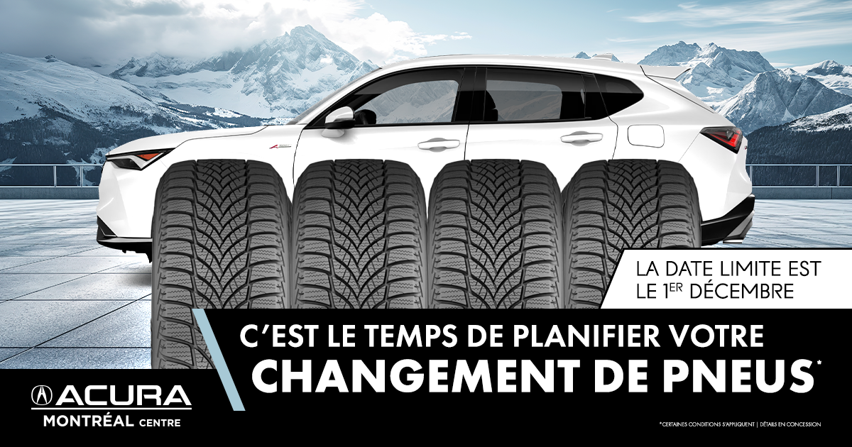 C'EST LE TEMPS DE PLANIFIER VOTRE CHANGEMENT DE PNEUS !