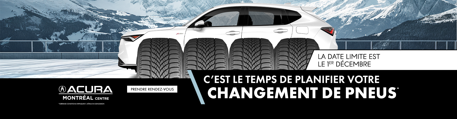 C'EST LE TEMPS DE PLANIFIER VOTRE CHANGEMENT DE PNEUS !
