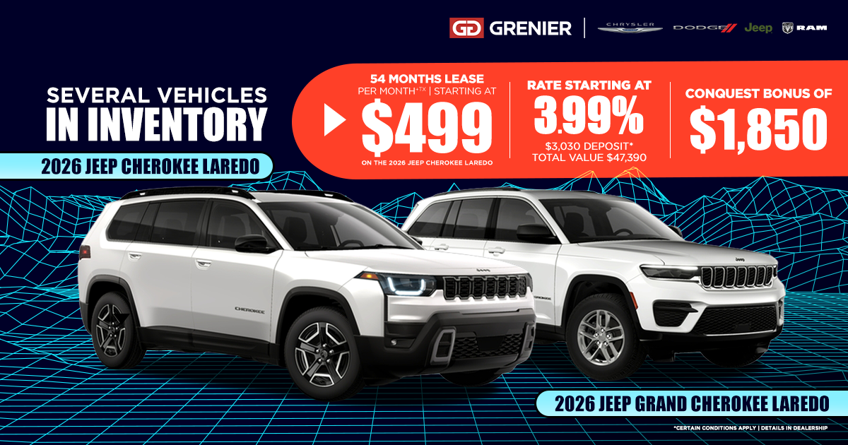 2026 JEEP CHEROKEE & JEEP GRAND CHEROKEE !