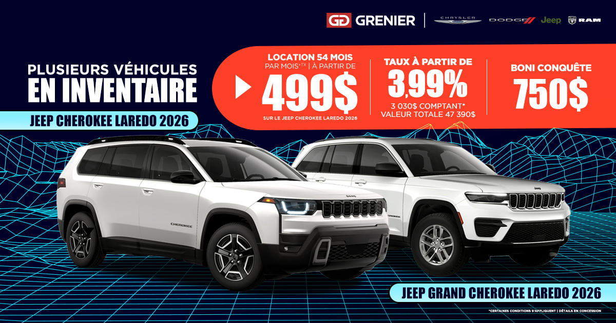 JEEP CHEROKEE & JEEP GRAND CHEROKEE 2026 !