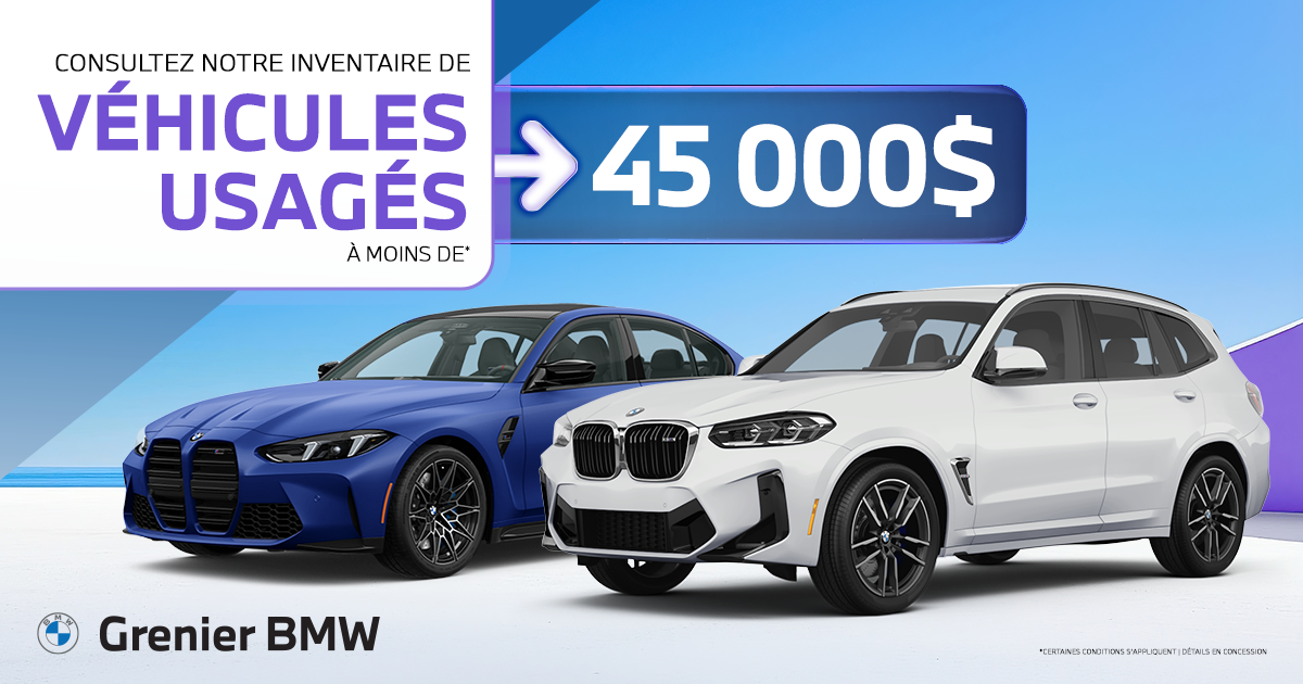 INVENTAIRE À MOINS DE 45 000$ !