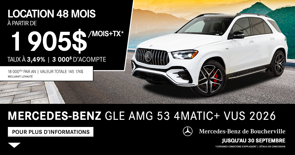 GLE AMG 53 4MATIC+ VUS 2026
