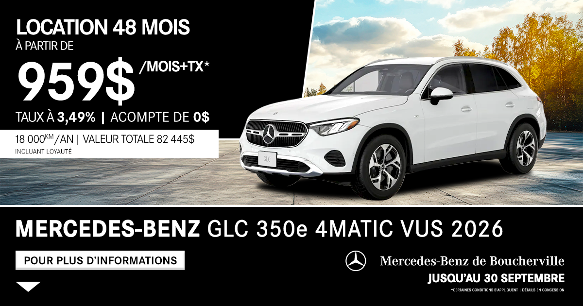 GLC 350e 4MATIC VUS 2026