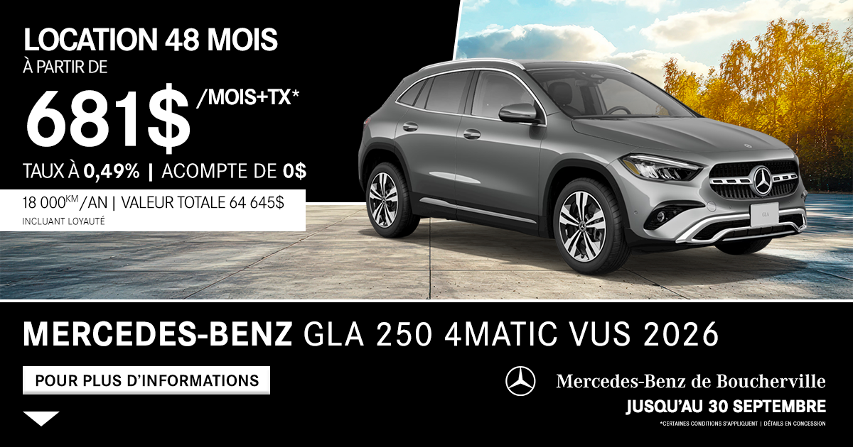 GLA 250 4MATIC VUS 2026