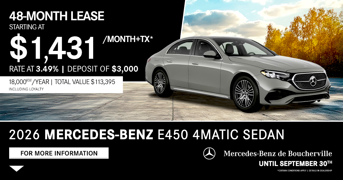 2026 MERCEDES-BENZ E450 BERLINE !