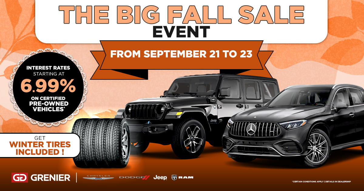 THE BIG FALL SALE EVENT !