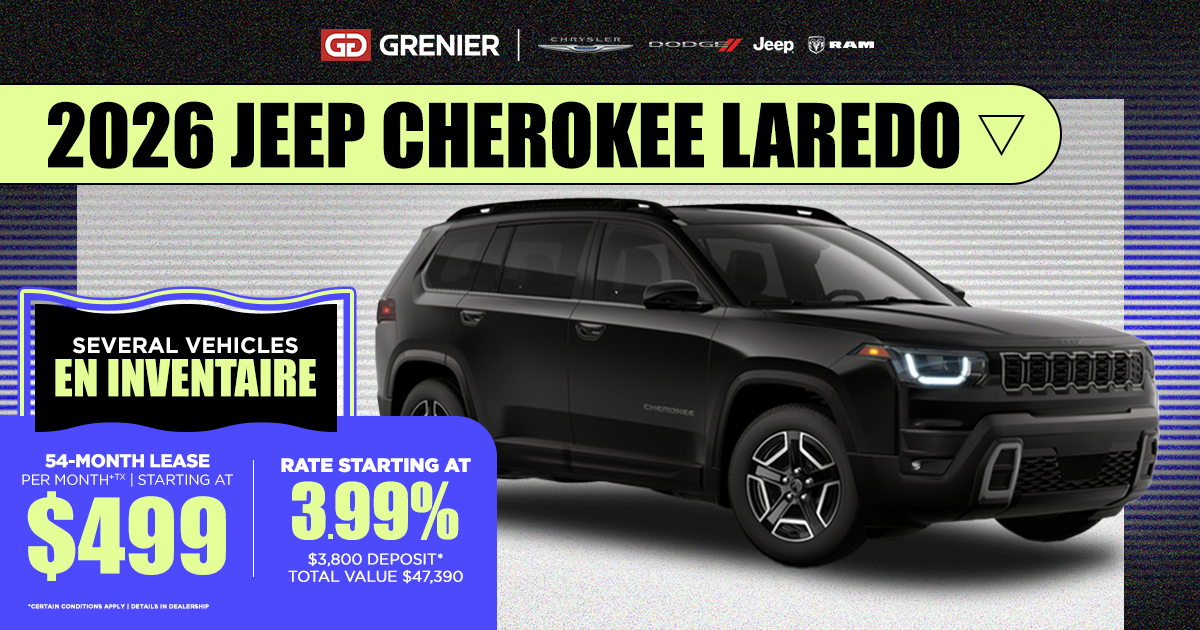 2026 JEEP CHEROKEE LAREDO !
