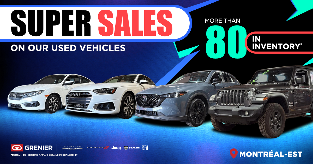 SUPER SALES ON OUR USED VEHICLES !