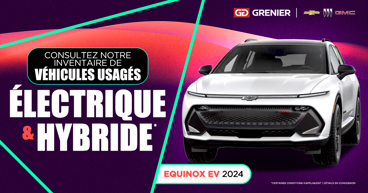 VÉHICULES ÉLECTRIQUES ET HYBRIDES USAGÉS !