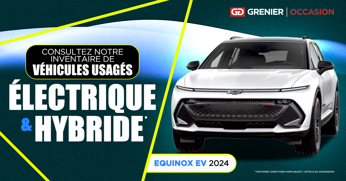VÉHICULES ÉLECTRIQUES ET HYBRIDES USAGÉS !