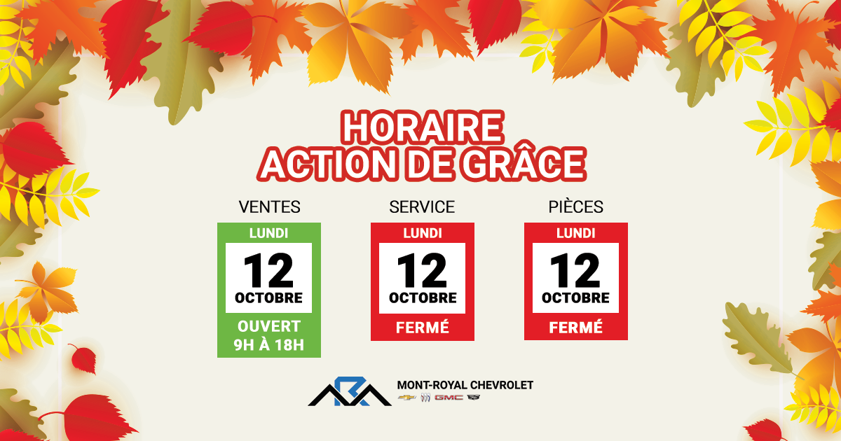 HORAIRE ACTION DE GRÂCE