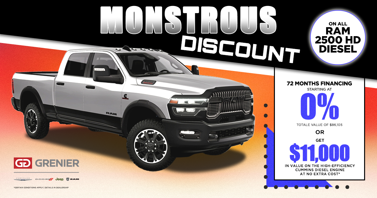 MONSTROUS DISCOUNT !