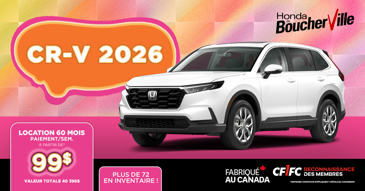 CR-V 2026 DISPONIBLE !