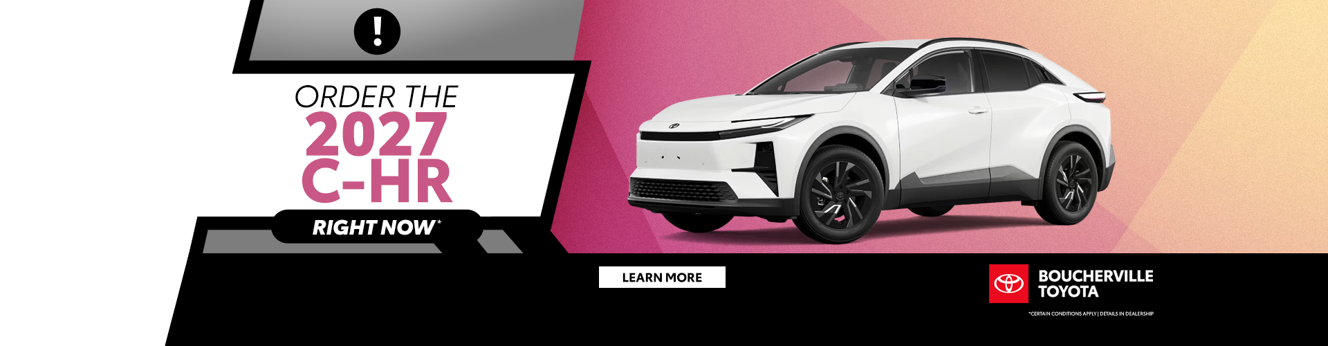 ORDER THE 2027 C-HR ! ORDER THE 2027 C-HR !