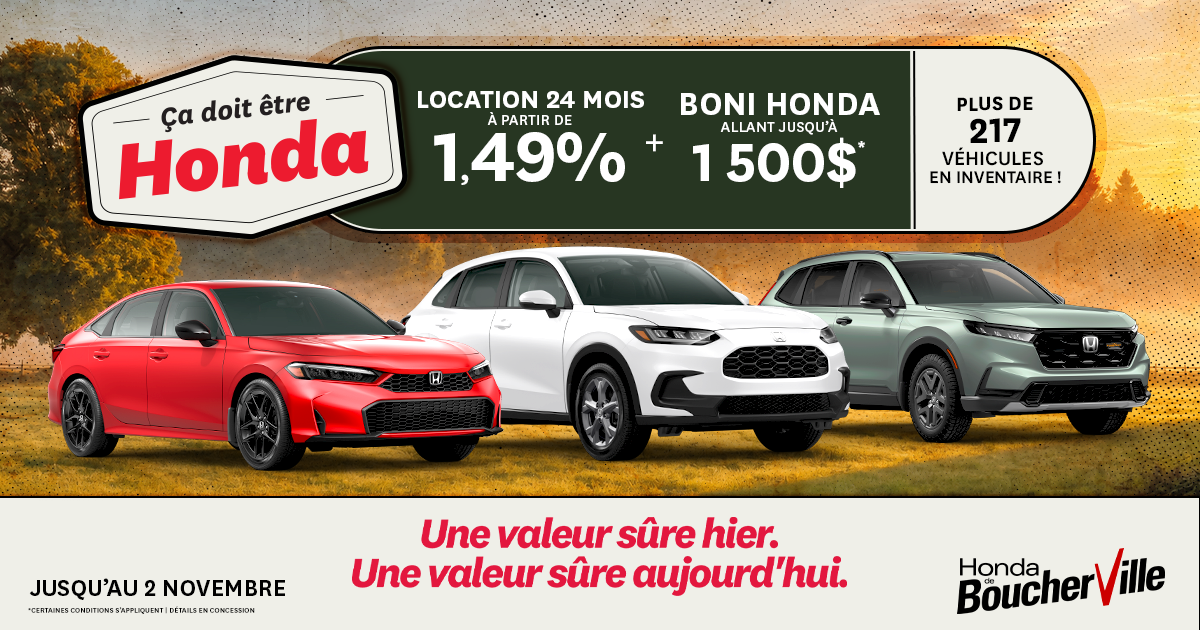 ÇA DOIT ÊTRE HONDA !