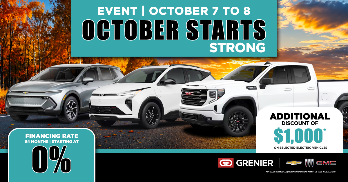 OCTOBER STARTS STRONG EVENT !