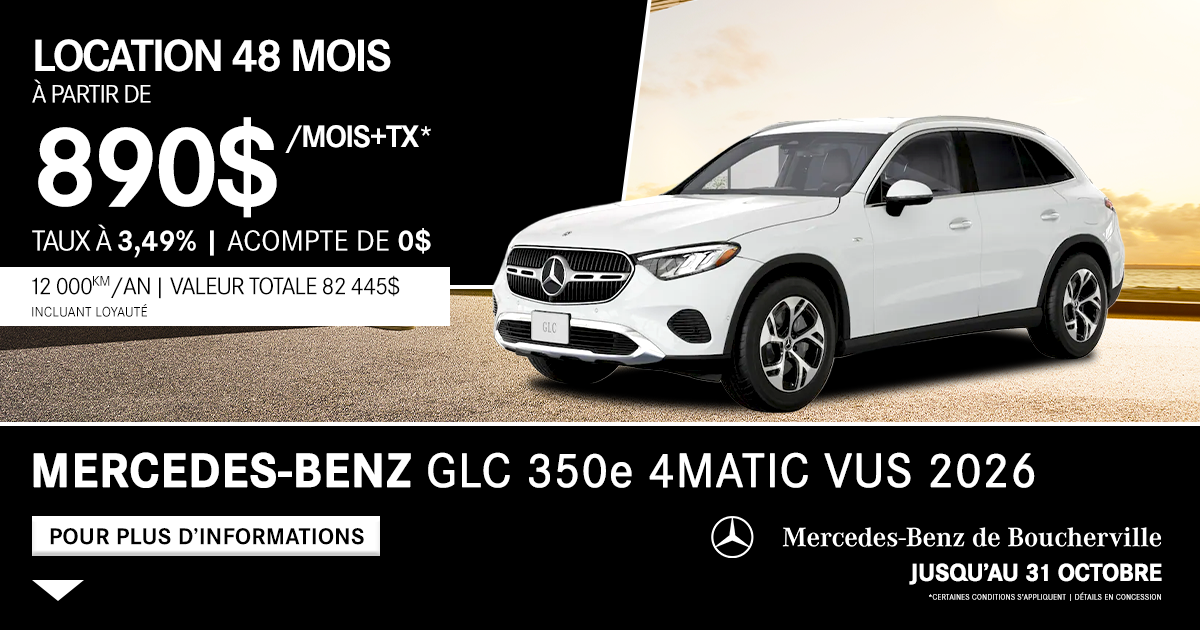 GLC 350e 4MATIC VUS 2026