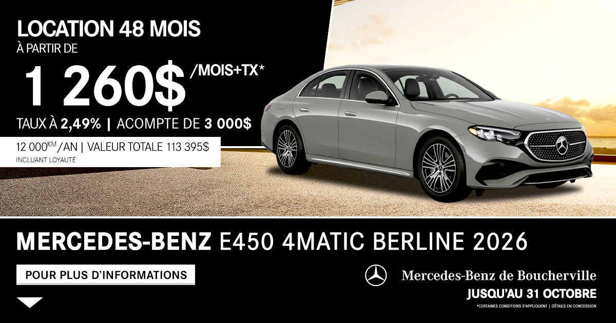 MERCEDES-BENZ E450 BERLINE 2026 !