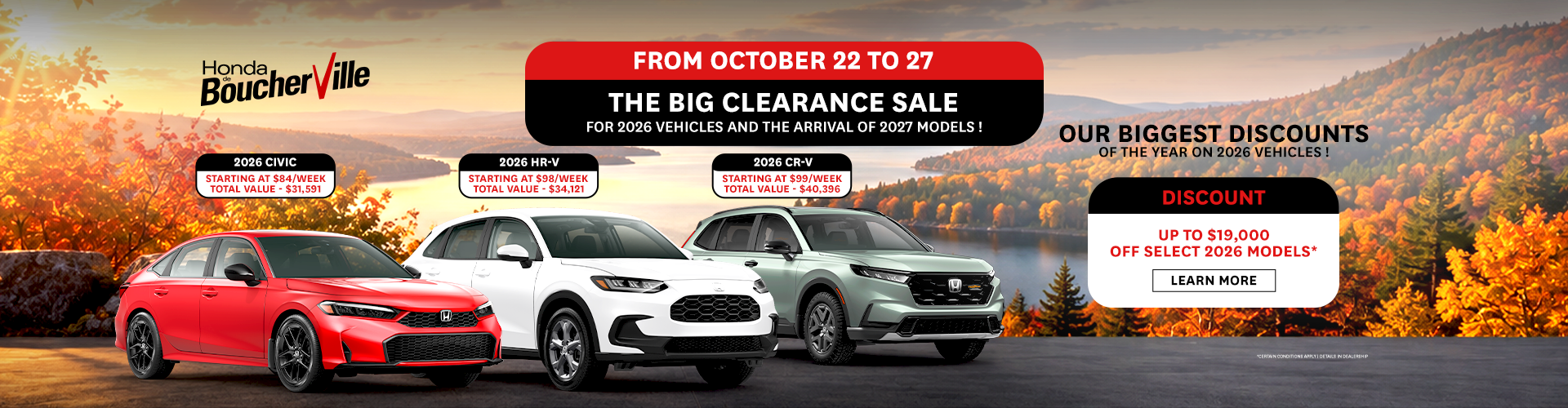 THE BIG CLEARANCE SALE !