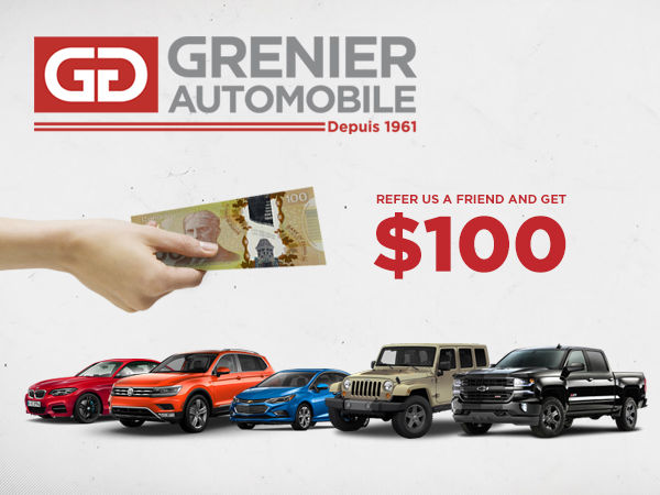 Refer us a friend and GET $100