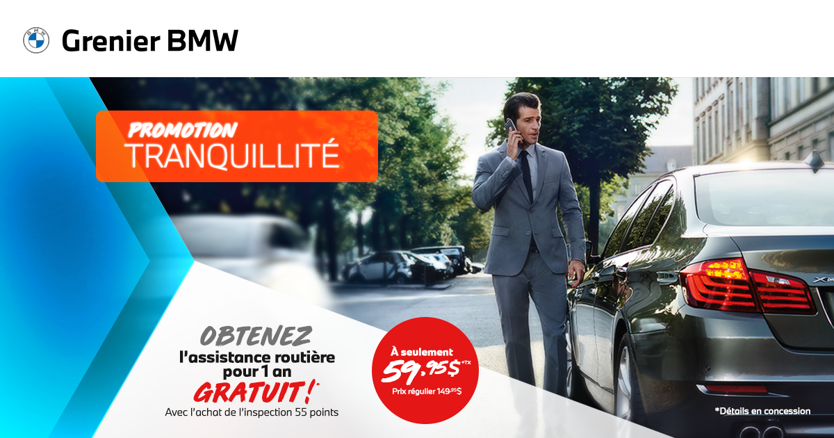 Grenier BMW à Terrebonne | Promotion tranquillité !