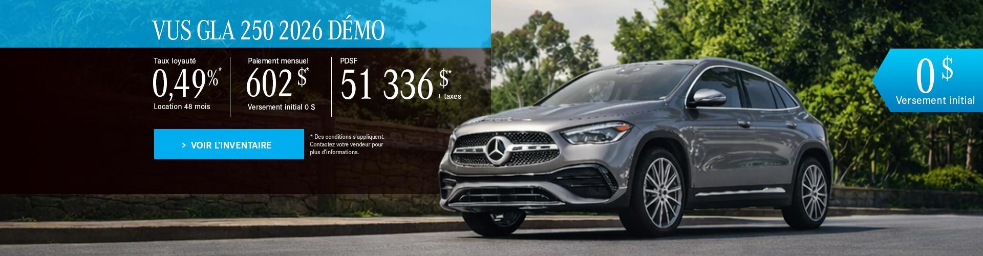 VUS GLA 250