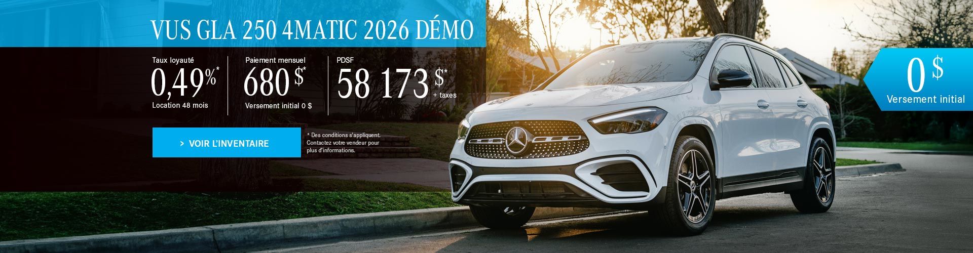VUS GLA 250 4MATIC