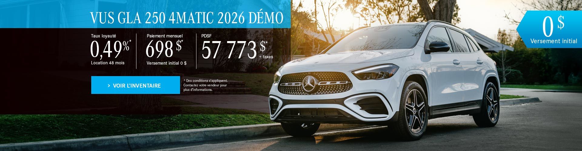 VUS GLA 250 4MATIC