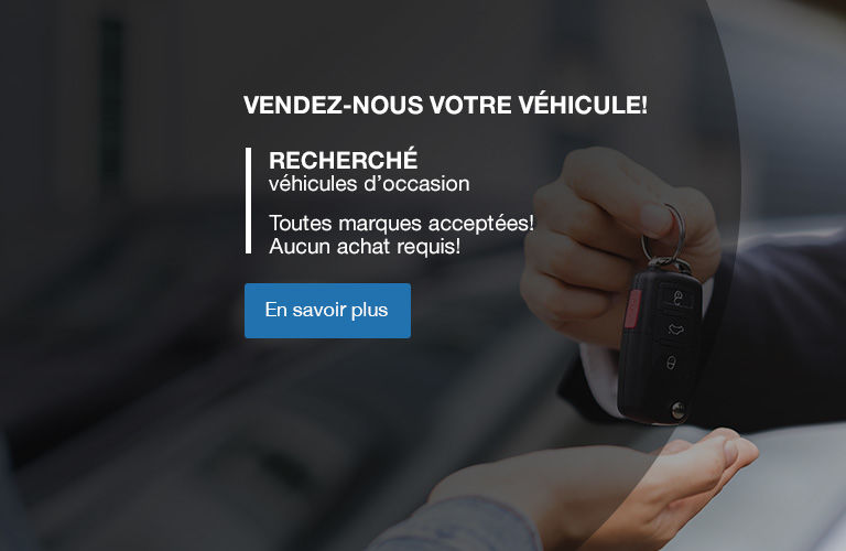 Vendez-nous votre véhicule