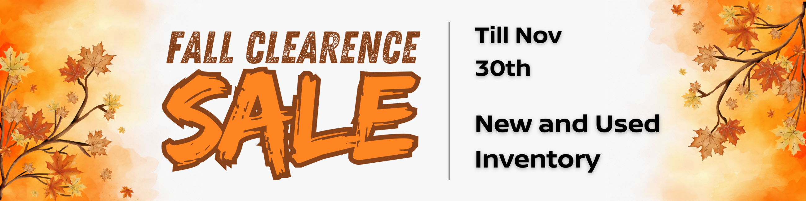 Fall Clearance Sale