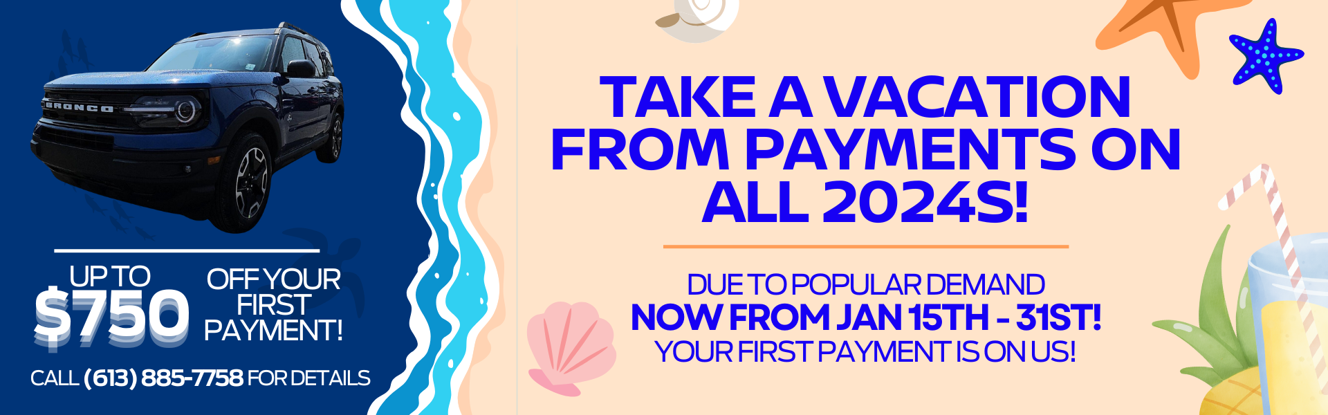 Take a Vacation from Payments!