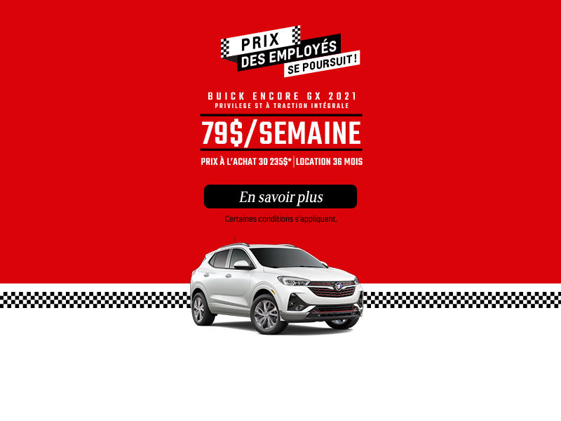 Procurez-vous le Buick Encore GX 2021!