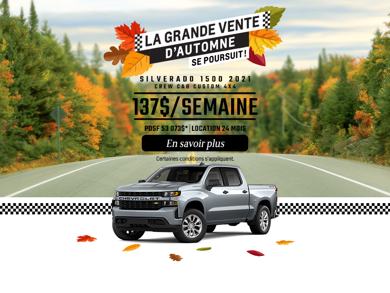 Procurez-vous le Chevrolet Silverado 2021!