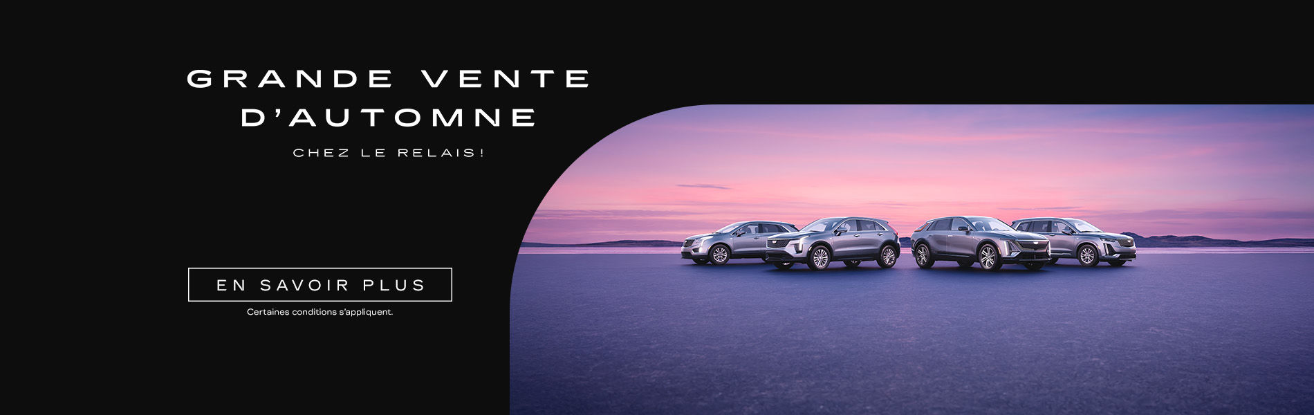 La grande vente d’automne est en cours chez Le Relais Cadillac !