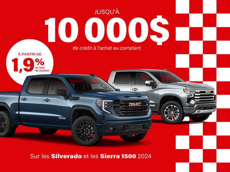 PLUSIEURS MODÈLES DE SILVERADO ET SIERRA 2024