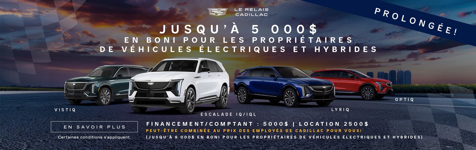 BONI POUR LES PROPRIÉTAIRES DE VÉHICULES ÉLECTRIQUES ET HYBRIDES
