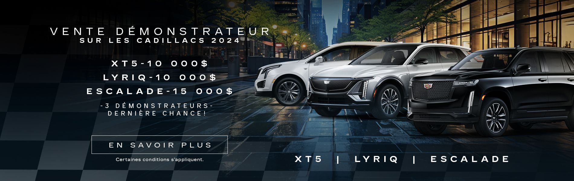 VENTES DÉMONSTRATEURS 2024