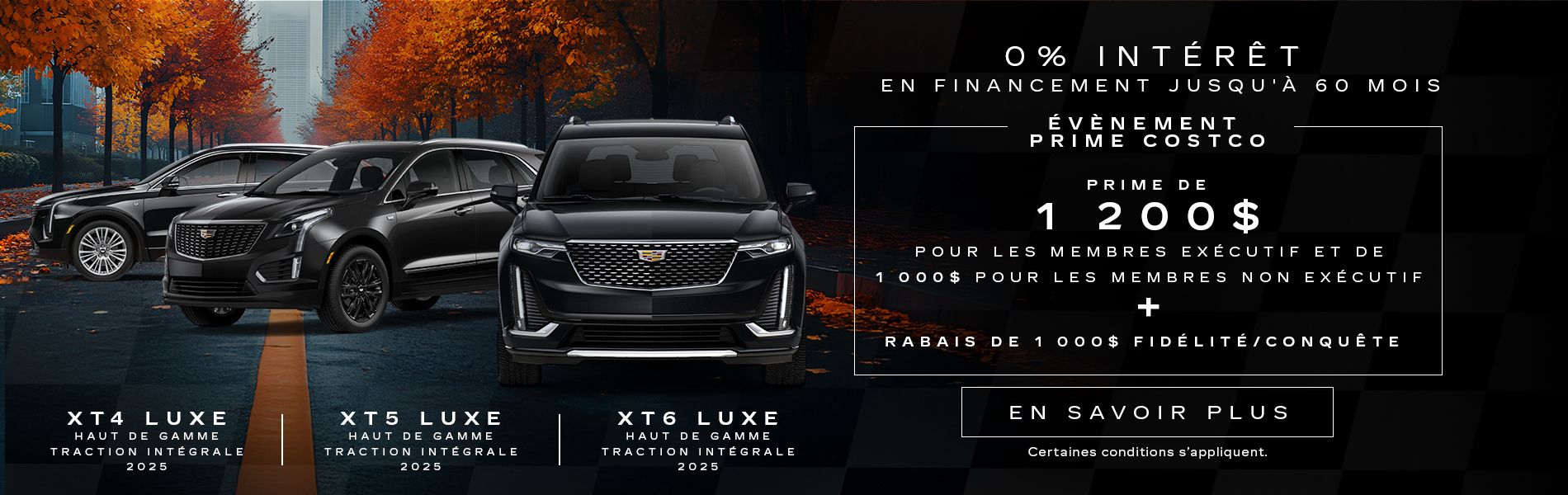 Cadillac XT4 XT5 XT6 2025 AWD