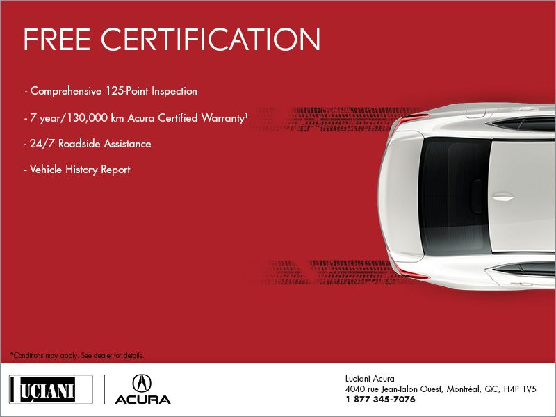 Acura Roadside Assistance >> Free Acura Certification At Luciani Acura Acura Roadside Assistance >> Free Acura Certification At Luciani Acura