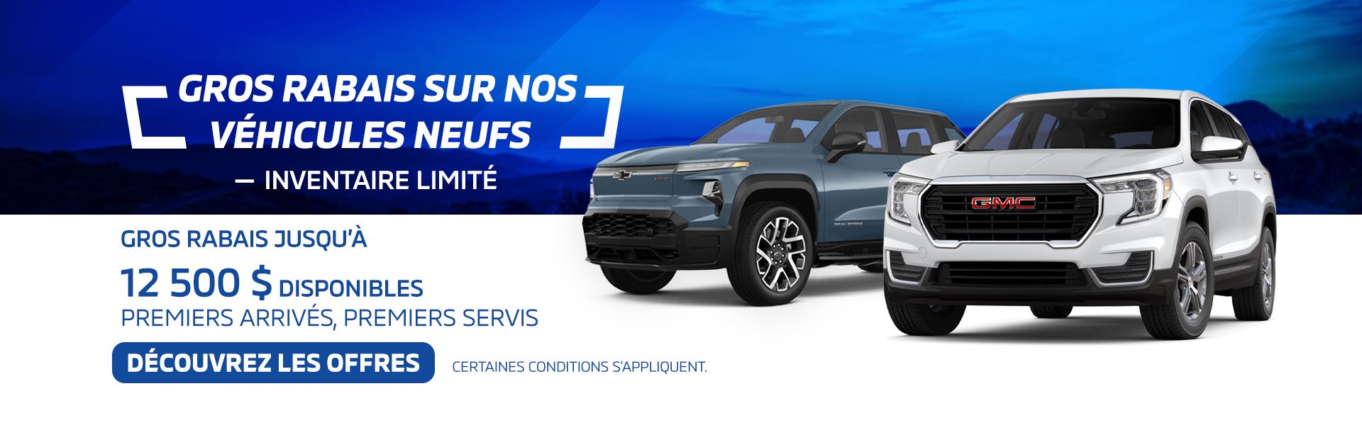 Véhicules neufs en inventaire