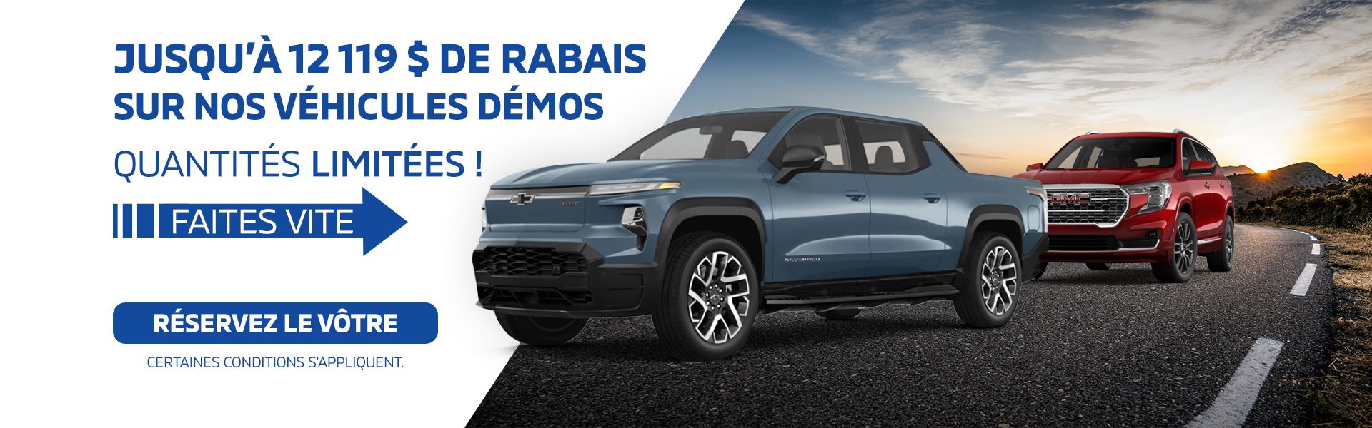 JUSQU’À 12 119 $ DE RABAIS
