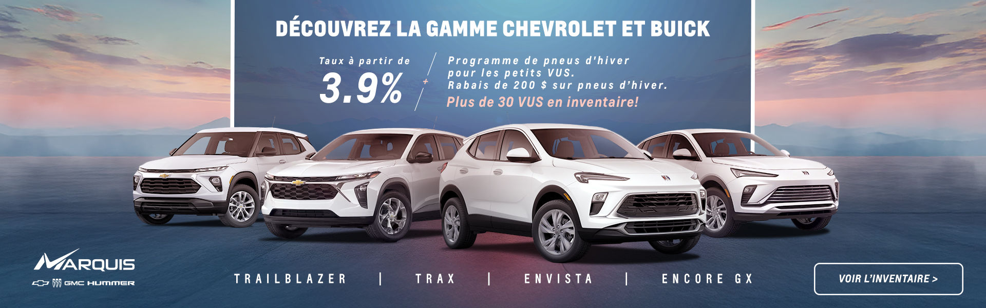 Gamme Chevrolet et Buick