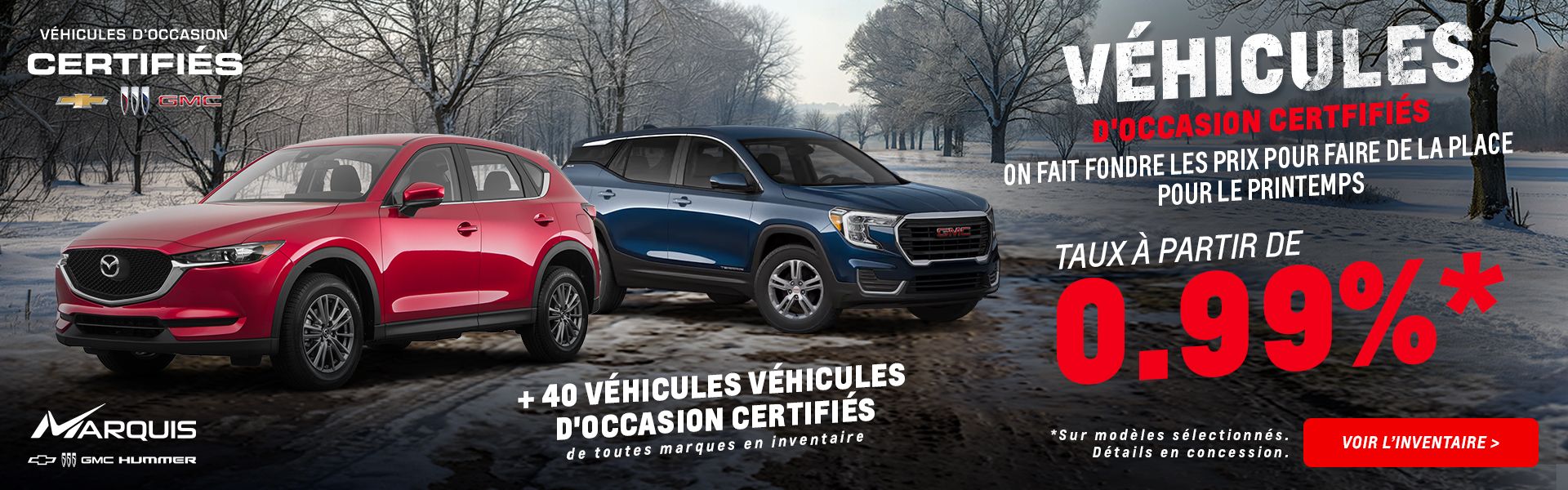 Véhicules d'occasions