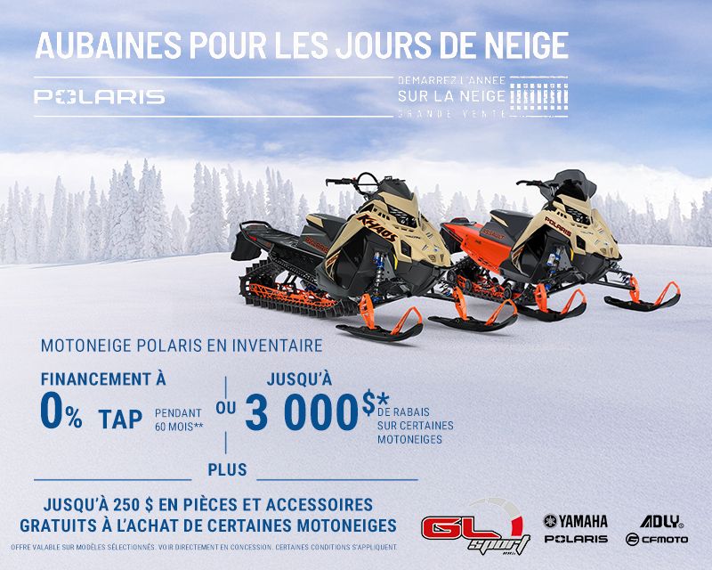 Motoneige Polaris en inventaire
