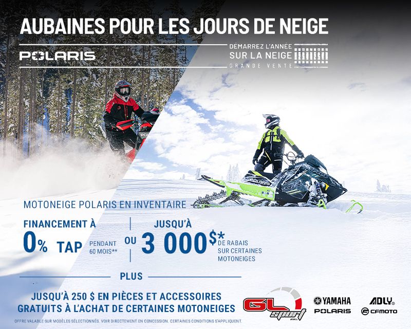 Motoneige Polaris en inventaire