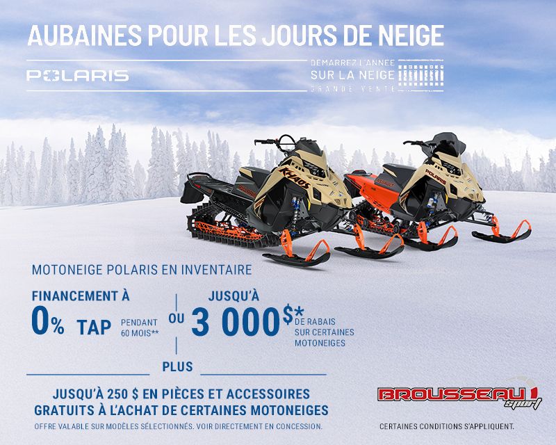 Motoneige Polaris en inventaire