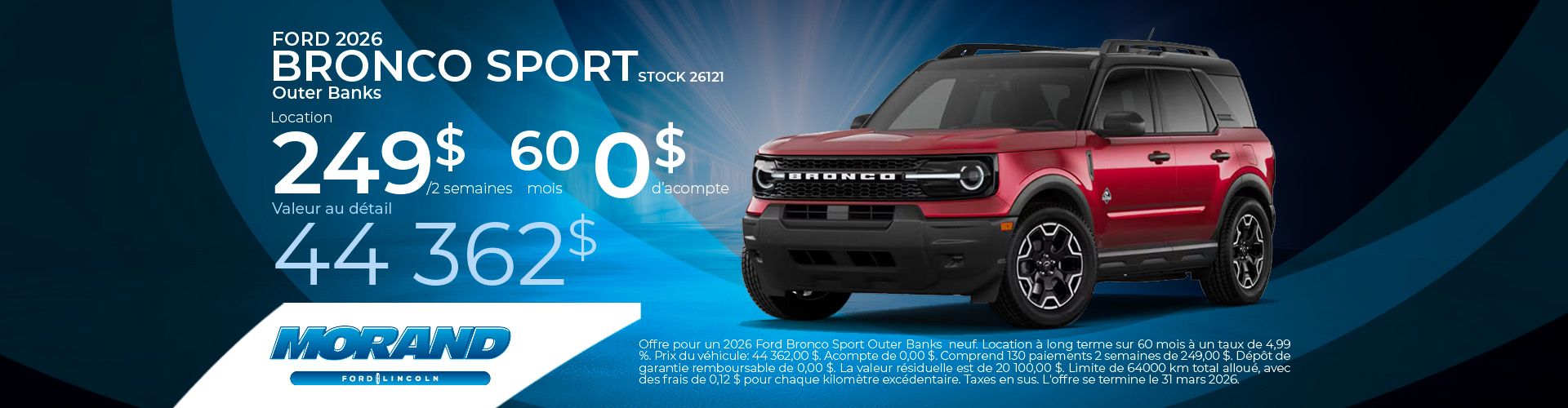 Ford Bronco Sport Outer Banks 2026