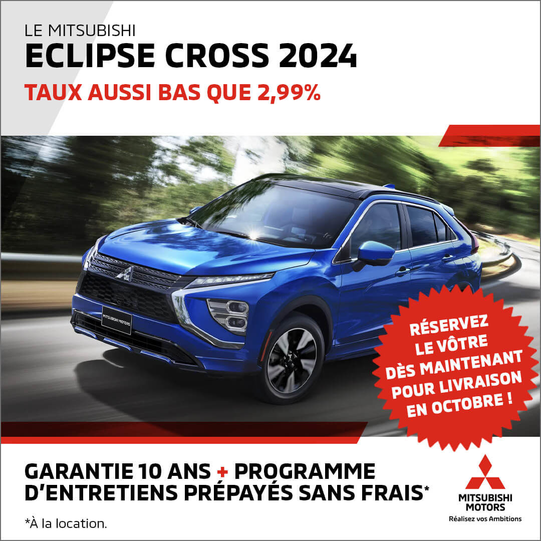 StEustache Mitsubishi à SaintEustache Mitsubishi Eclipse Cross 2024